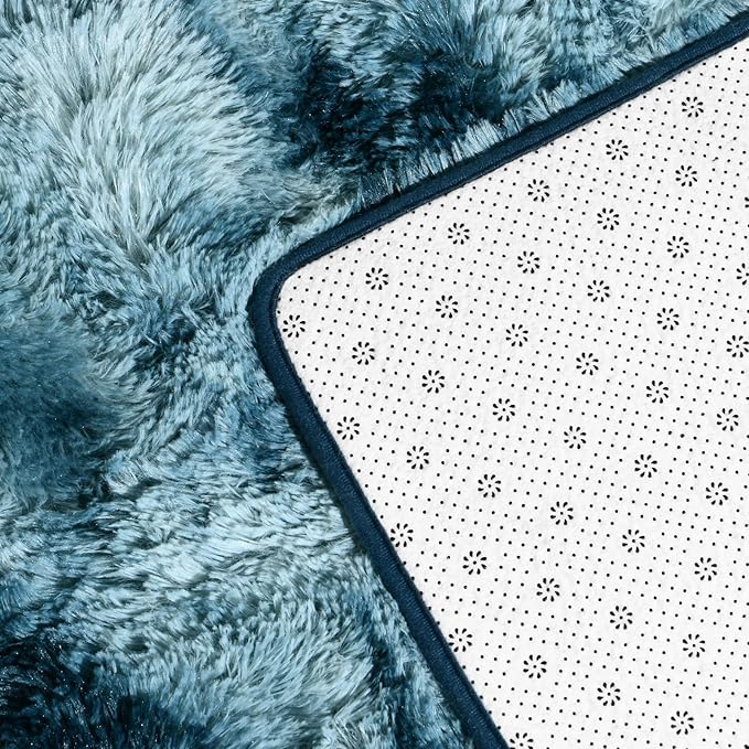 Deerhoo Large Shag Area Rugs 5 x 8, Tie-Dyed Plush Fuzzy Rugs - Image 6