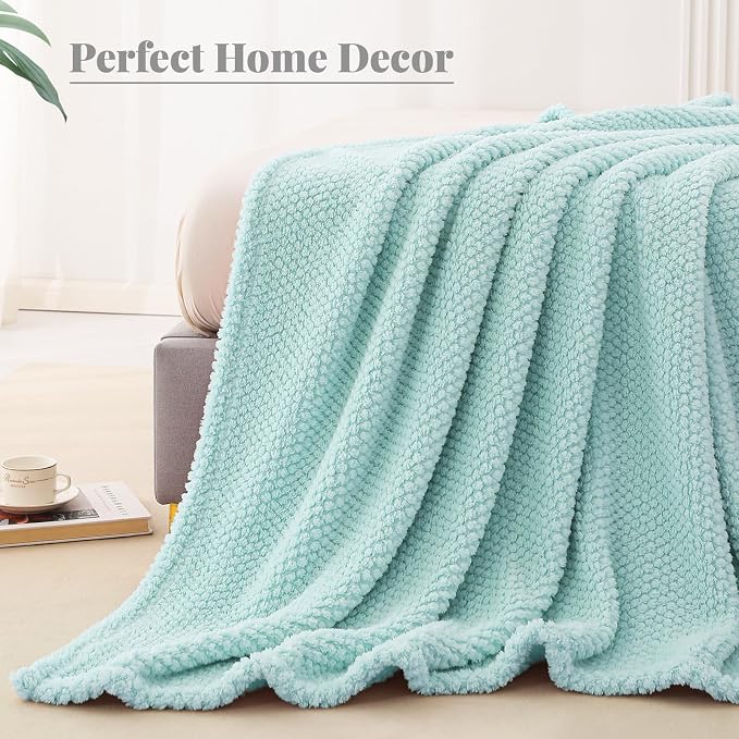 Whale Flotilla Twin Size Fuzzy Fleece Blanket - Image 7