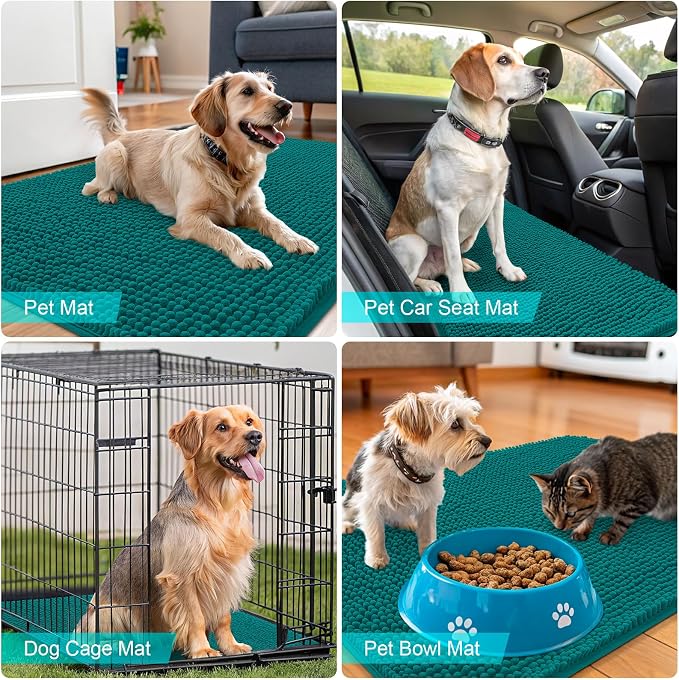 OLANLY Dog Door Mat for Muddy Paws 36x24, Absorbs Moisture and Dirt, Absorbent - Image 7