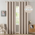 MIULEE 90 Inches Linen Textured Curtains by MIULEE