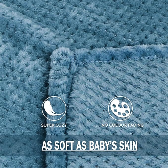 Exclusivo Mezcla Fleece Bed Blanket King Size, Super Soft and Warm Blankets - Image 7