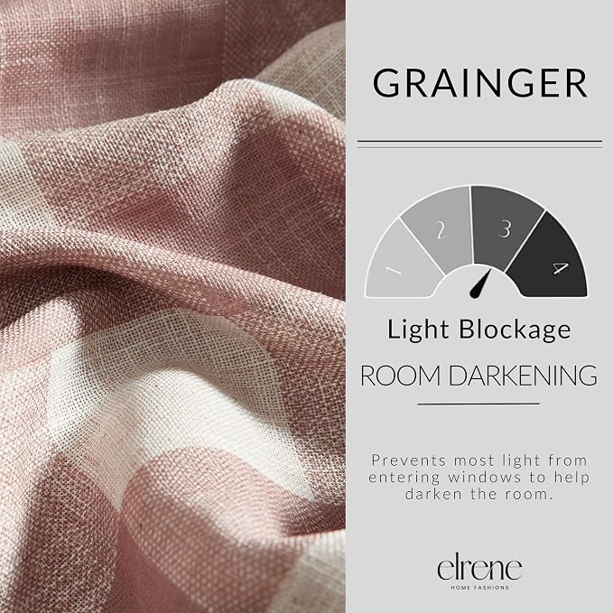 Elrene Home Fashions Farmhouse Living Grainger Buffalo-Check Room Darkening - Image 3