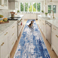 Washable Area Rugs 2'6'' x14 Non-Slip Modern Abstract Soft by RELEANY