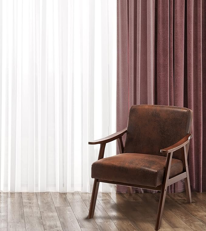 Container Furniture Direct Accent Chair with Microfiber Upholstery and Solid Wood Frame, Classic Mid-Century Modern Living Room Furniture for Extra Seating, Brown