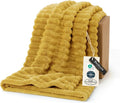 Bedsure GentleSoft Yellow Throw Blanket by BEDSURE