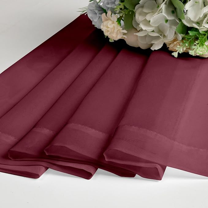 Aiyufeng Sheer Window Curtain Panels 90 Inch Long 2 Pieces, Voile Top Dual Rod - Image 8