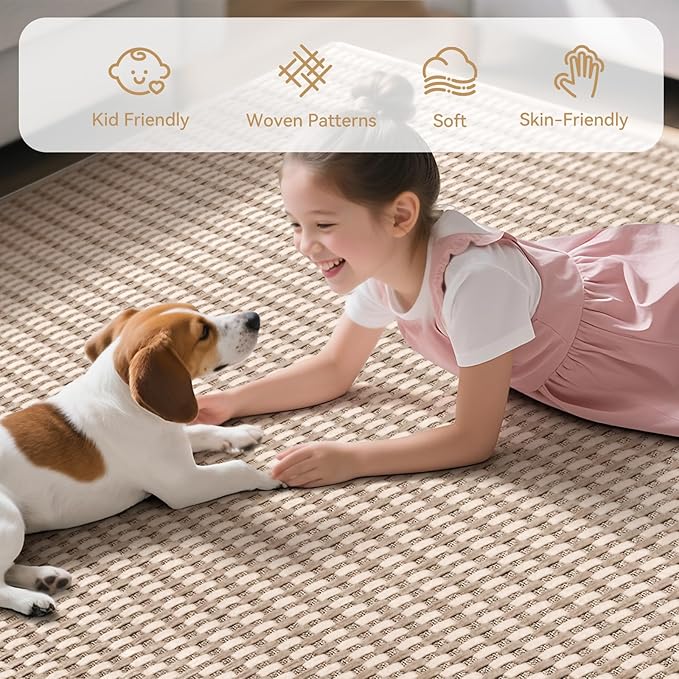 YDKGL Boho Washable Area Rugs 5x7 ft, Non Slip Area Rug - Image 4