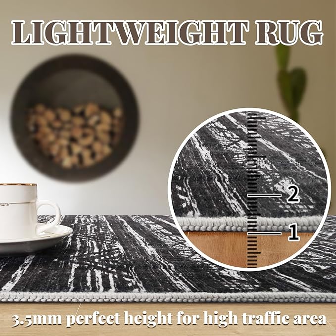 4x10 Washable Hallway Runner Rug：Moroccan Non-Slip Wide Runners - Image 5