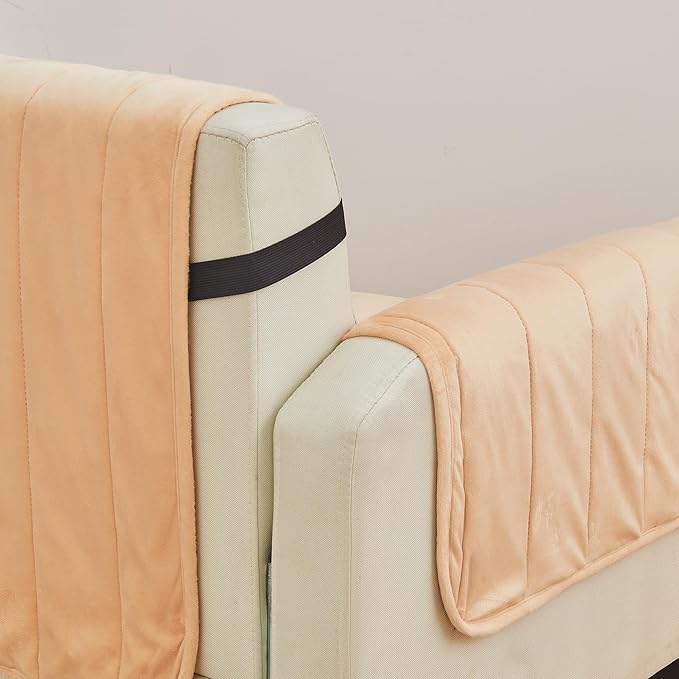 Great Bay Home Velvet Chair Cover - Image 2