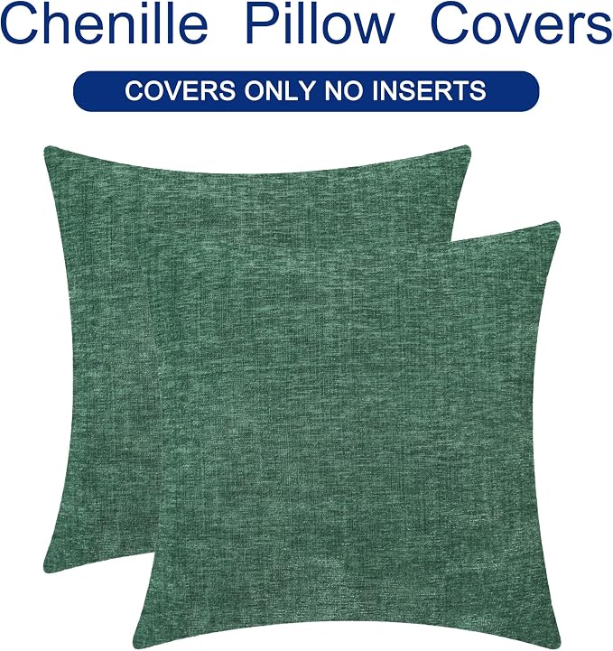 CaliTime Christmas Throw Pillow Covers Decorative 18 X 18 Inches Pack of 2 Cozy - Image 6