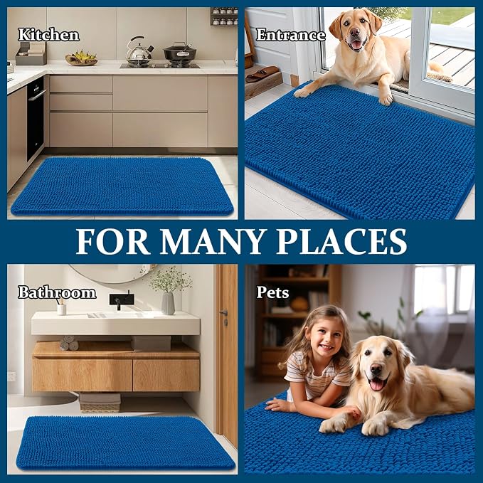 OLANLY Dog Door Mat for Muddy Paws 48x30, Absorbs Moisture and Dirt, Absorbent - Image 8