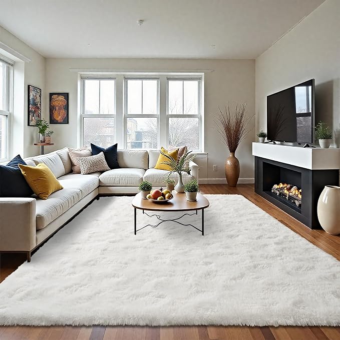 LOCHAS Ultra Soft Indoor Modern Area Rugs Fluffy Living Room Carpets - Image 7