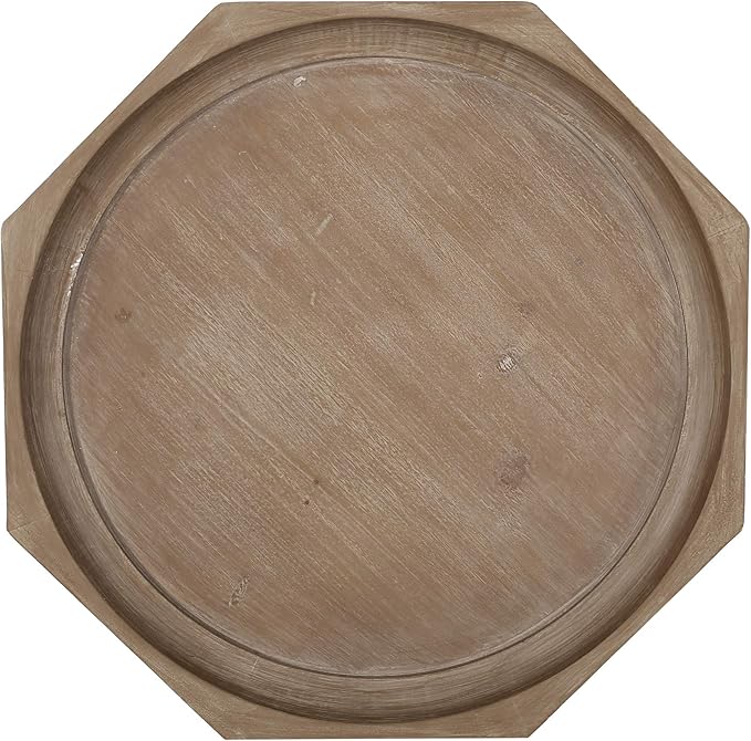 Christopher Knight Home Elizabeth French Country Accent Table with Octagonal Top, Natural 18.25 in x 18.25 in x 25 in