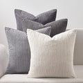 Topfinel 12x12 inch 4 Pack Decorative Throw Pillow Covers, Soft Velvet Modern by Topfinel