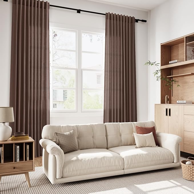 Cappuccino Curtains 63 Inches Long 2 Panel Sets - Image 6