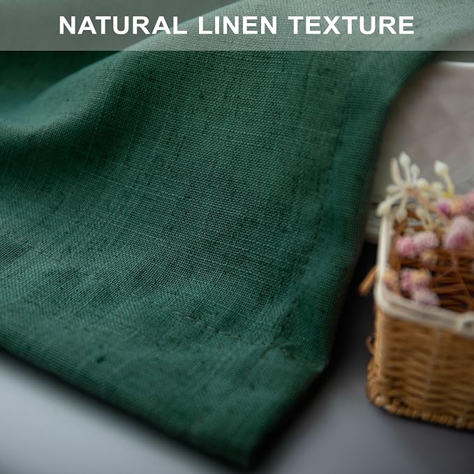 Dark Green Curtains 84 Inch Length - Image 8