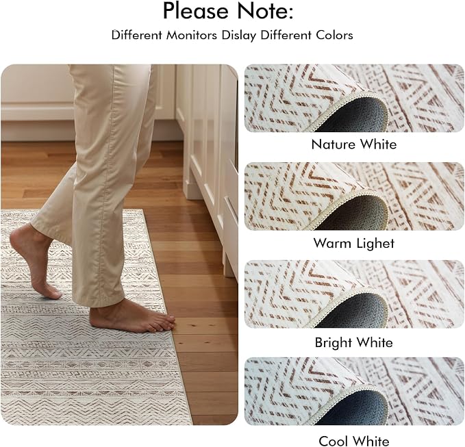 3x15 Washable Kitchen Runner Rug: Modern Moroccan Runners - Image 8