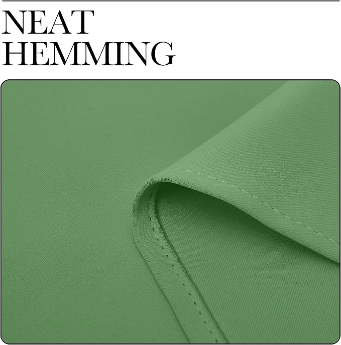 NICETOWN Forest Green Kitchen Blackout Short Curtain Panels - Image 6