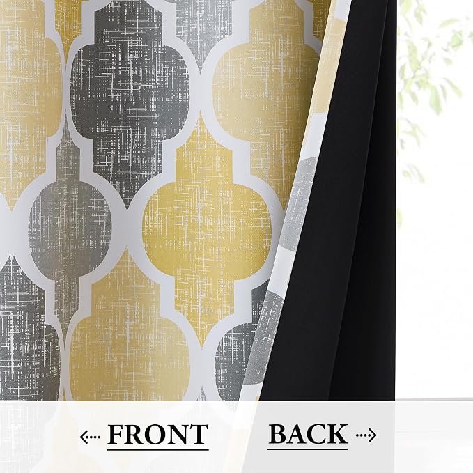 Beauoop 100% Blackout Curtains 84 Inches Long 2 Panels - Image 3