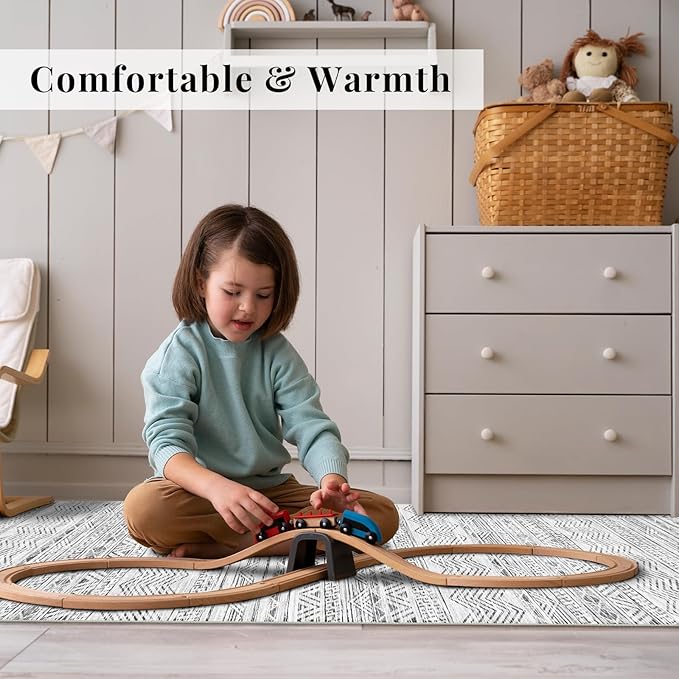 4x8 Washable Hallway Runner Rug：Moroccan Non-Slip Wide Runners - Image 3