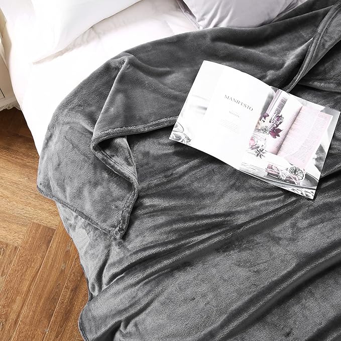 TASTHROW Large Flannel Fleece Throw Blanket, 90×90 Inch - Image 3