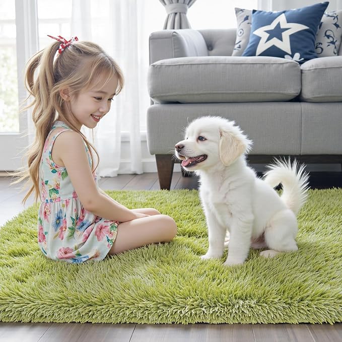 9x12 Area Rugs for Living Room Bedroom, Large Area Rug Shag Shaggy Carpet Soft - Image 7