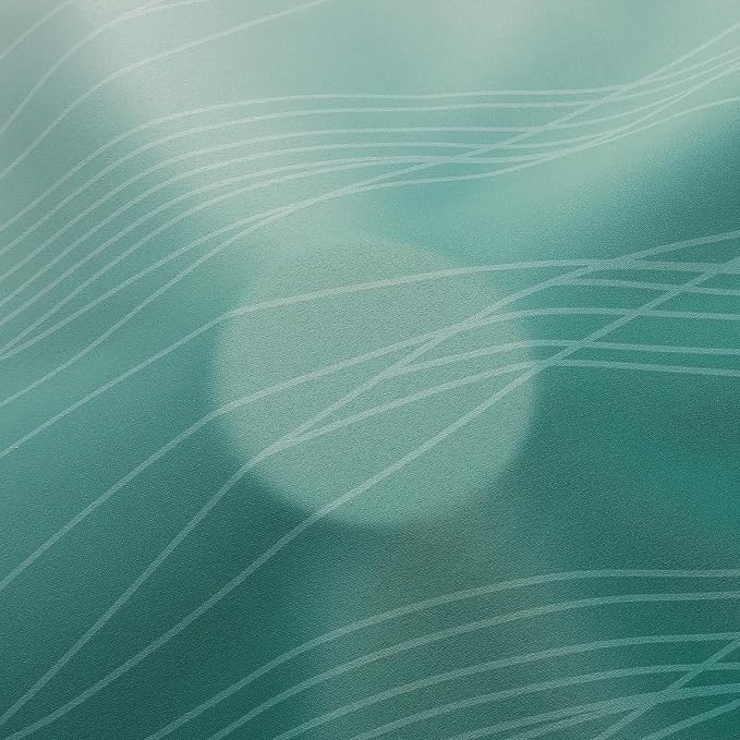 Estelar Textiler Ombre Greyish White and Green Blackout Curtains & Drapes - Image 8