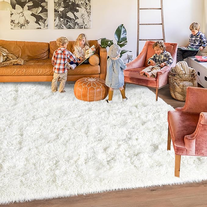 Rugs for Living Room 10x14, Soft Shaggy Modern Shag Area Rug for Bedroom - Image 3