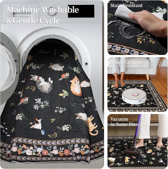2x5 Washable Kitchen Runner Rug - Image 5