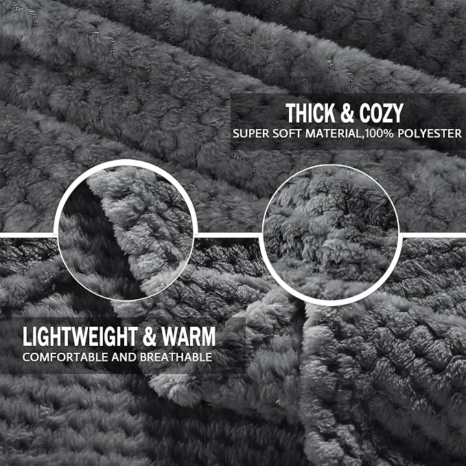 Exclusivo Mezcla Fleece Bed Blanket King Size, Super Soft and Warm Blankets - Image 7