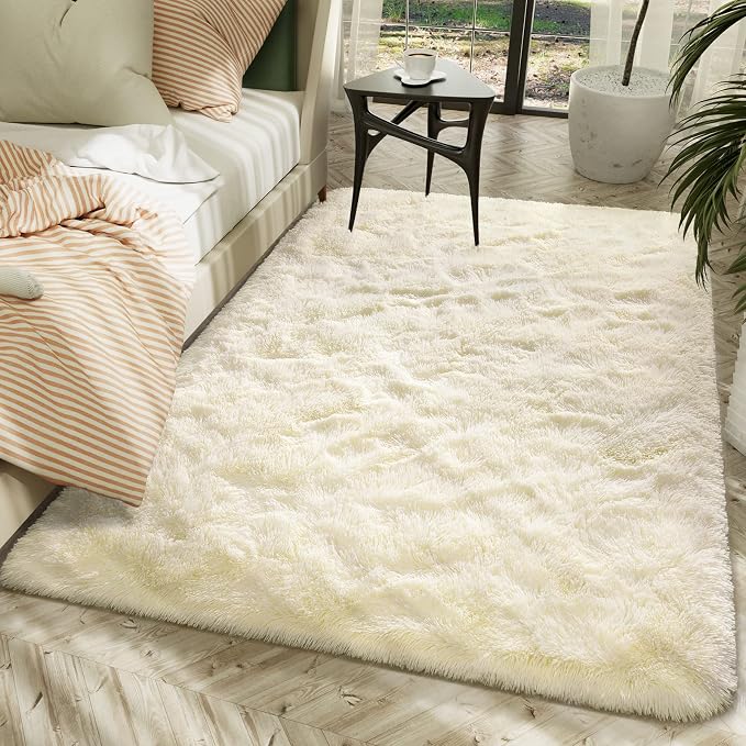 LOCHAS Ultra Soft Indoor Modern Area Rugs Fluffy Living Room Carpets by LOCHAS