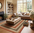 Homespice Chester Braided Area Rug 5x8' Perfect Country Living Room Décor