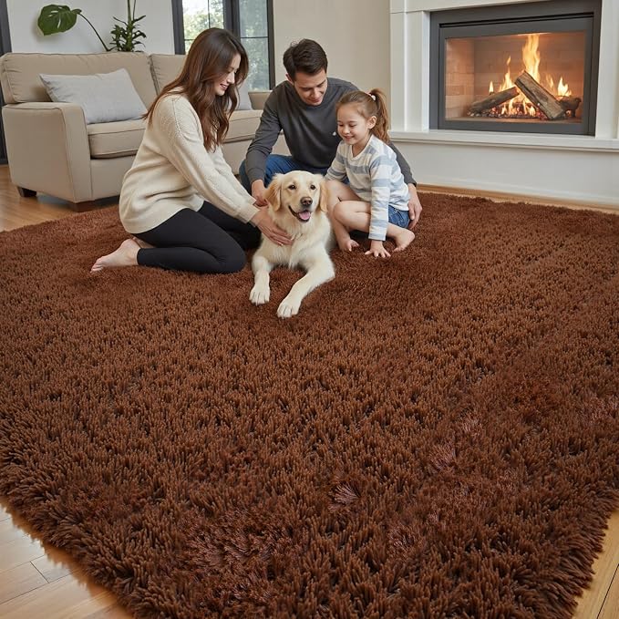 Rugs for Living Room 5x8, Alfombras para Salas Shag Large Plush Soft Area Rug - Image 7
