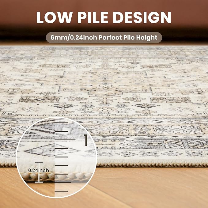zesthome Washable Round Rug - 5ft Ultra-Thin Circle Area Rugs - Image 7