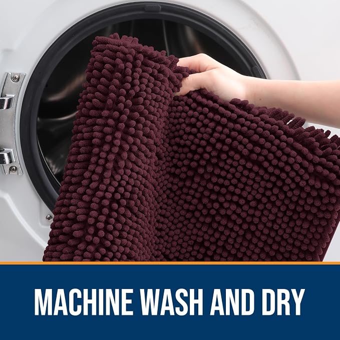 OLANLY Dog Door Mat for Muddy Paws 44x32, Absorbs Moisture and Dirt, Absorbent - Image 5