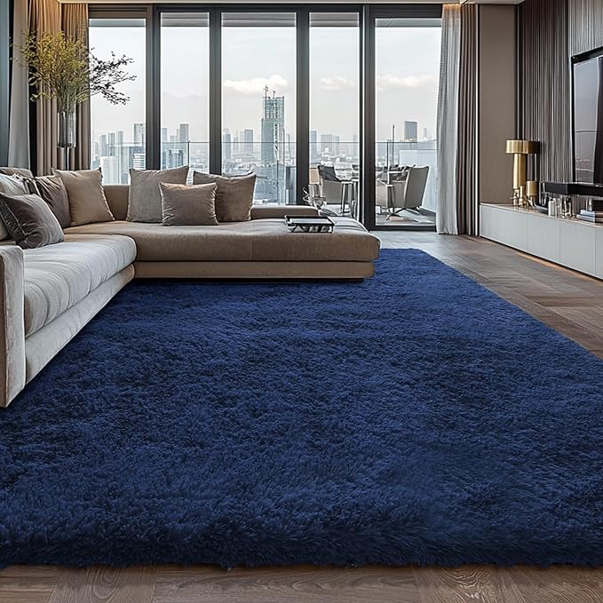 Shag Area Rugs for Bedroom Living Room, 4X6 Ultra Soft Fluffy Area Rugs for Dorm by Boshengya