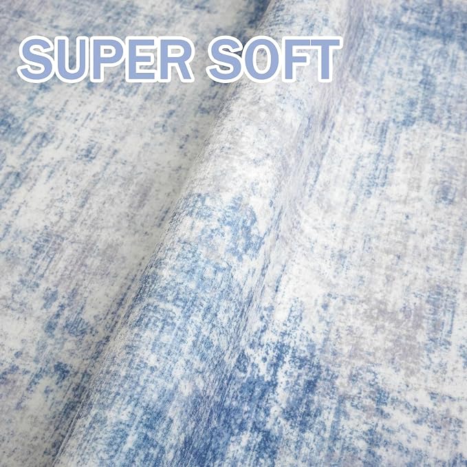IOHOUZE Abstract Runner Rug 3x16 Ft Washable Runners - Image 6