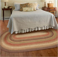 Homespice Gingerbread Jute Brown Braided Rugs 5x8' Oval for Living Room, Bedroom Rug and Dining Room. Pet Friendly. Decor Styles- Farmhouse Rug, Rustic, Vintage, Cottage, Primitive, Country, Boho Rug