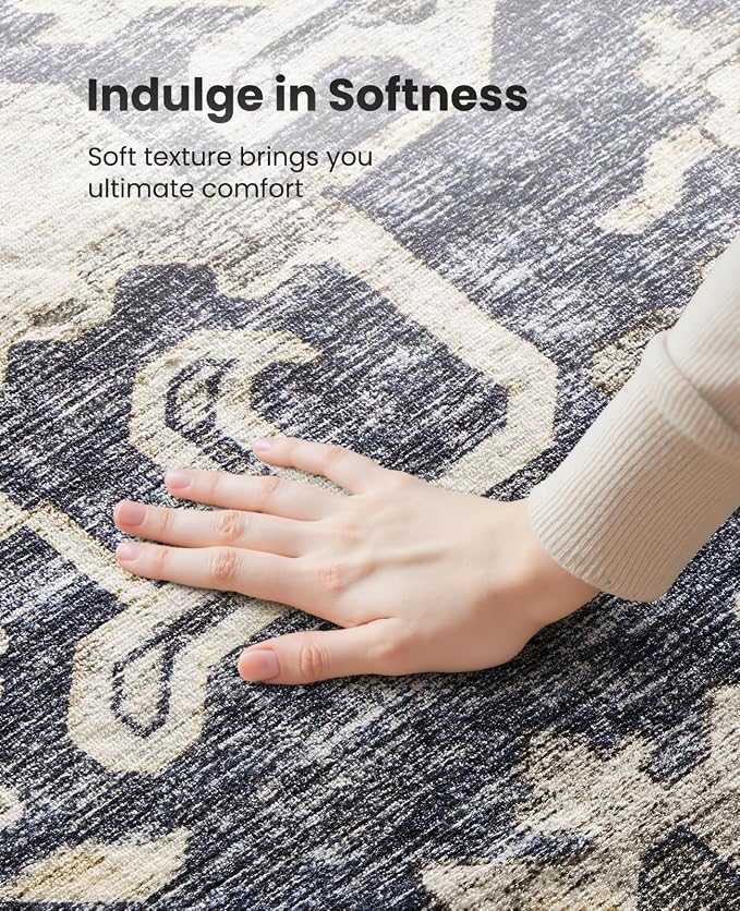 AMADA HOMEFURNISHING 2x4 Washable Area Rug, Low-Profile Entryway Rug - Image 6