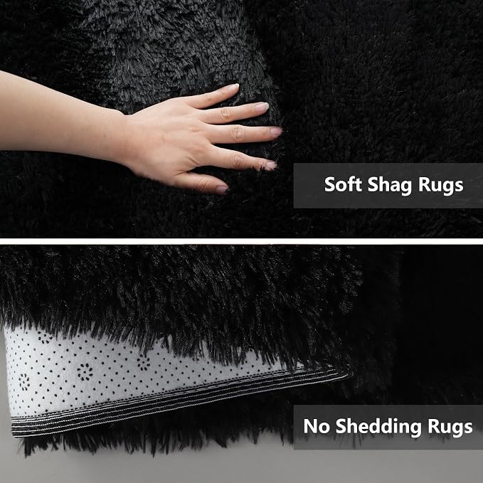 Shag Area Rugs for Bedroom Living Room, 6X9 Ultra Soft Fluffy Area Rugs for Dorm - Image 5