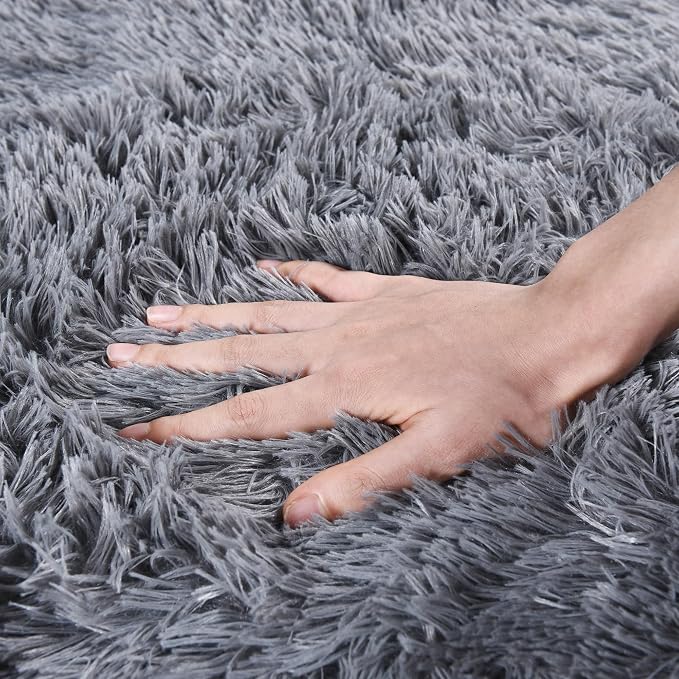 Rugs for Living Room 8x10, Soft Shaggy Modern Shag Area Rug for Bedroom - Image 4