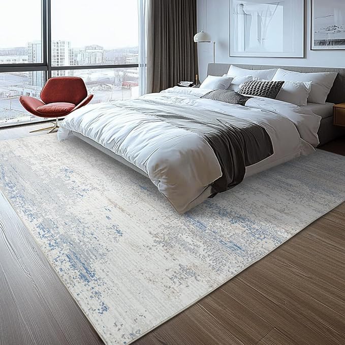 Washable Rugs 9x12 Area Rug for Living Room- Modern Abstract Rugs for Bedroom - Image 5