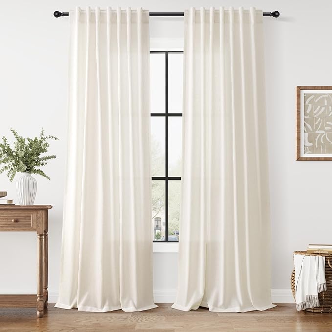 Nanspring Modern Linen Curtains by Nanspring