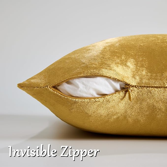 GIGIZAZA Decorative Couch Throw Pillow Covers, Pillow Cases Velvet Pillow Covers - Image 4