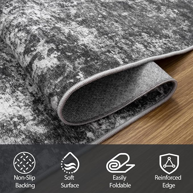 Round Rug 8ft Circle Rug Washable: Carpet Circular Area Rug - Image 6