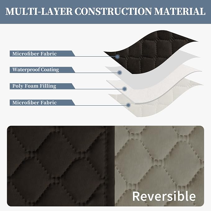 ISSUNTEX Double Protection 100% Waterproof Recliner Covers - Image 4