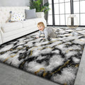 TWINNIS Super Soft Shaggy Rugs Fluffy Carpets, 4x5.9 Feet, Indoor Modern Plush by TWINNIS