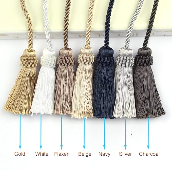 Fenghuangwu Curtain Tiebacks Handmade Decorative Curtain Holdbacks Rope - Image 7