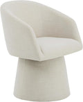 Swivel Dining Chairs Modern Accent Armchair Side Deskchair for Diningroom Vanity Bedroom Livingroom Reading Room,Linen,1 Box