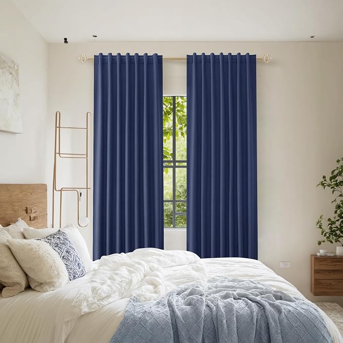 Guken 100% Blackout Curtains 102 Inch Length 2 Panels Set - Image 8